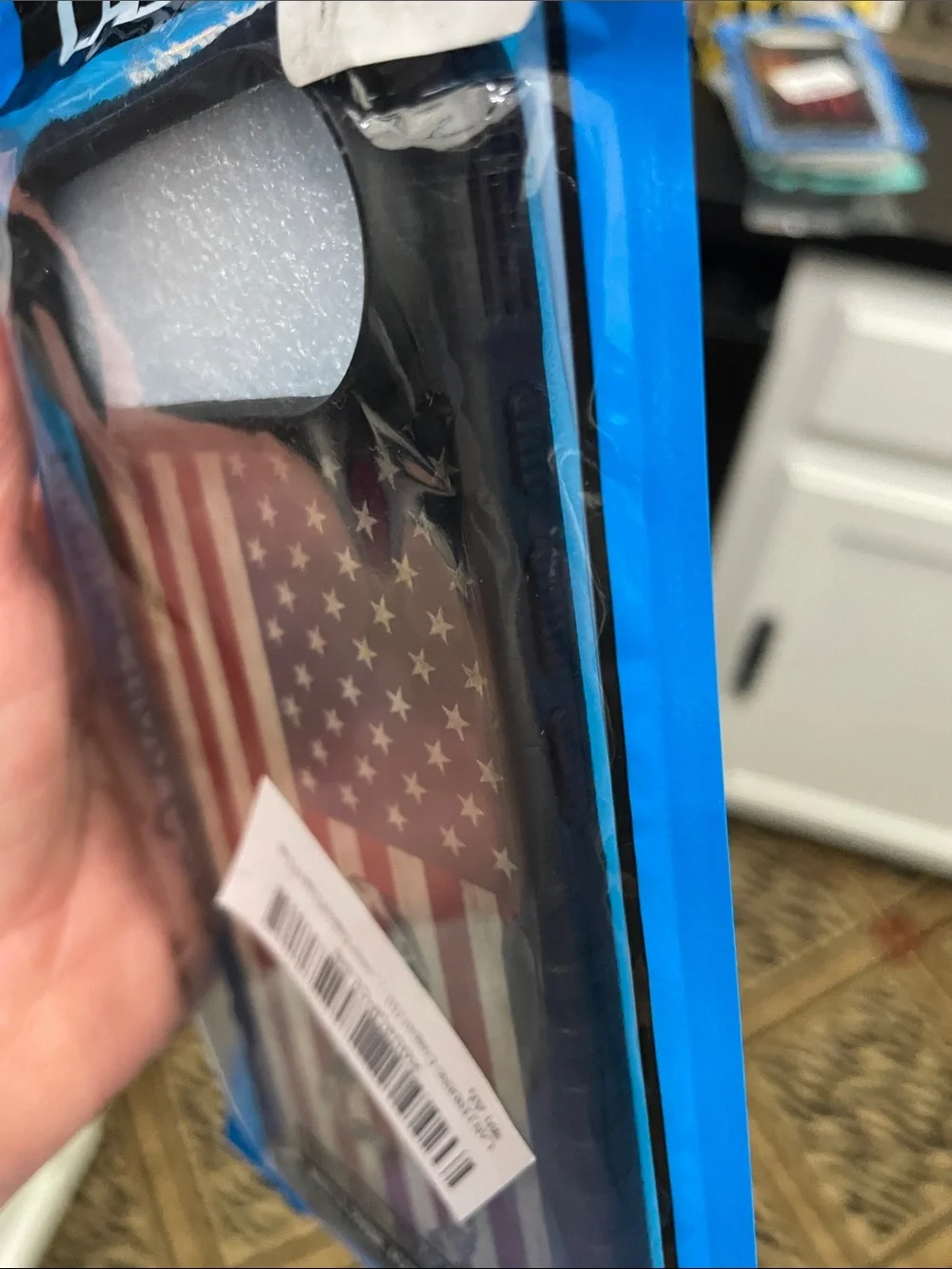 Patriotic American Flag Camouflage Buck IPhone 17 Air Case - Black